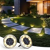 Solpex Juego de 2 luces solares para exteriores, color blanco cálido