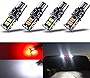 KISLED 12-24V Extremely Bright 194 912 921 168 175 2825 W5W T10 T15 LED Bulbs Fit for Chevrolet Dodge Ford GMC Honda Nissan Toyota Truck 3rd Brake Lamp Cargo Lights, White/Red