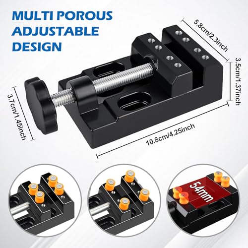 62 Pcs Handbohrer Set - Mini Bohrmaschine für Modellbau Werkzeug mit 48 Spiralbohrer Bits, 10 PCB-Minibohrer und Aluminiumlegierung für präzises DIY Drilling