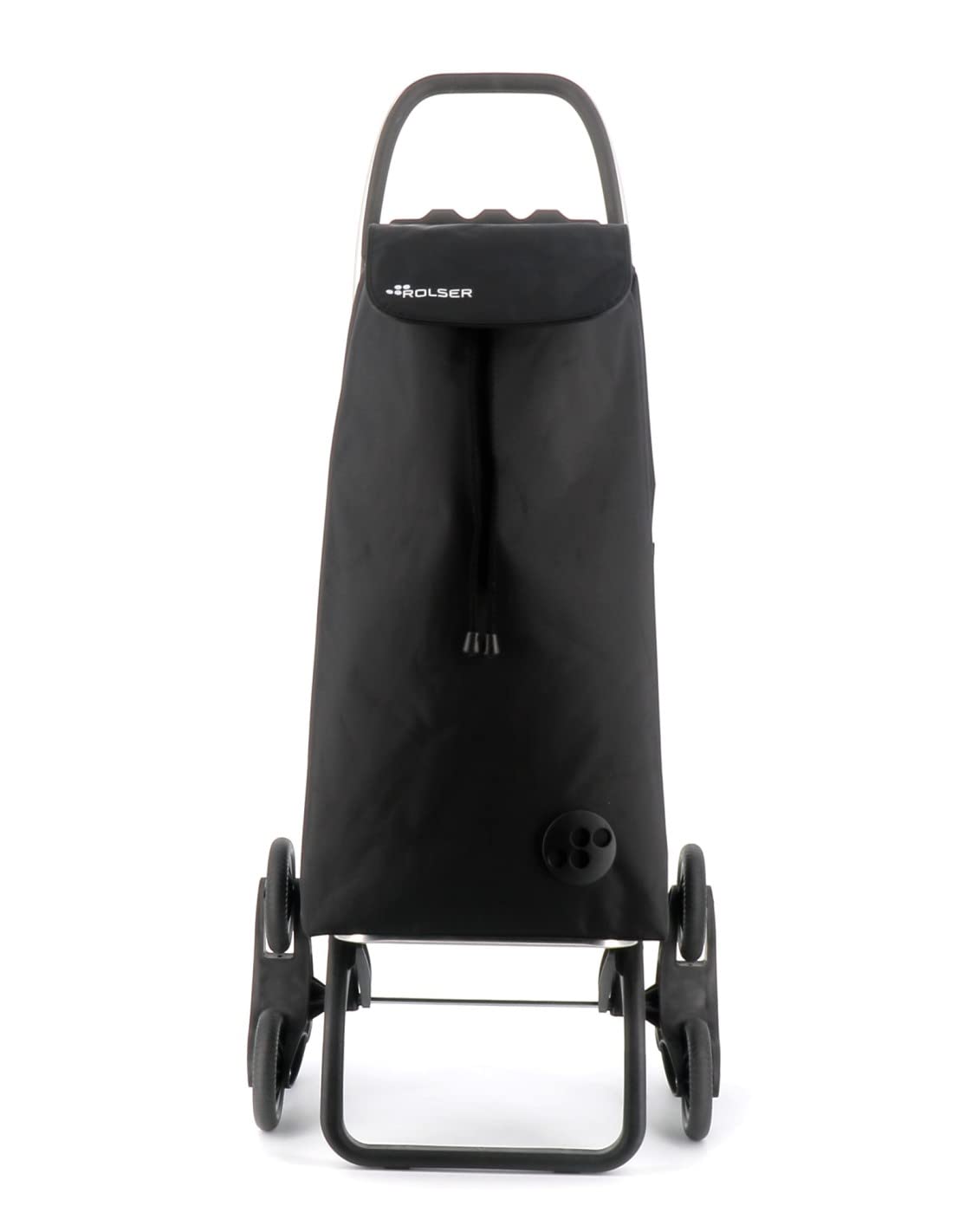 Klappbarer Einkaufstrolley Rolser I-Max Thermo Zen 6 Räder Treppensteiger - Schwarz