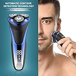Hatteker Electric Shaver Rotary Razor for Men Cordless Beard Trimmer with Pop-up Trimmer Rechargeable