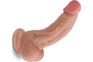 Lifelike Silicone Dildo: Hands-Free Pleasure with Suction Cups