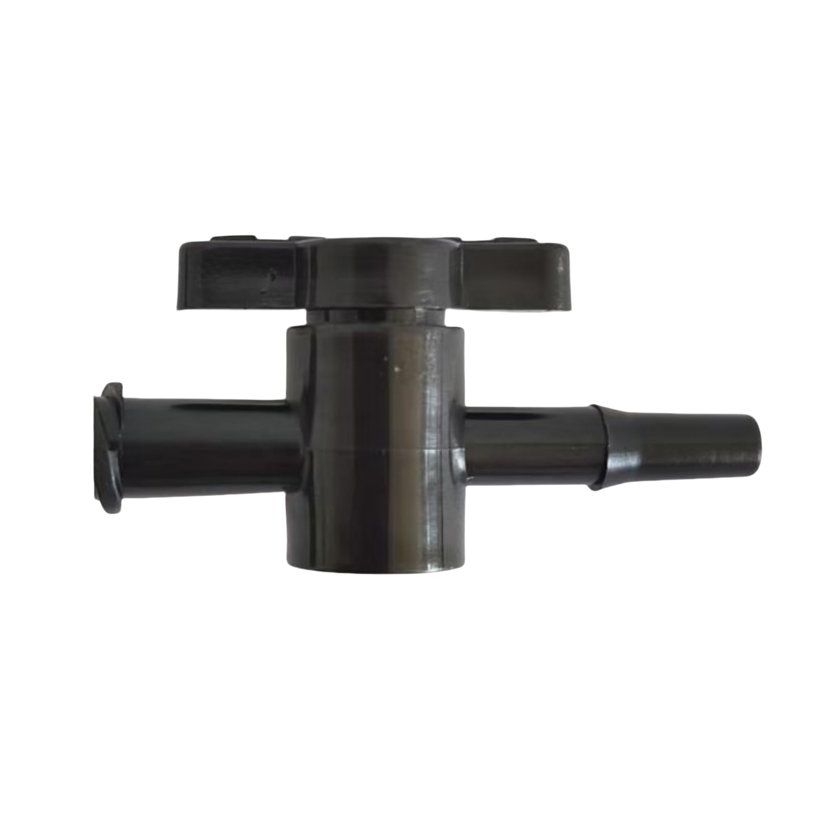 Válvula de llave de paso de 2 vías de 100 piezas-conexiones hembra a púas-llave de paso de plástico duradera for laboratorio,(Black)