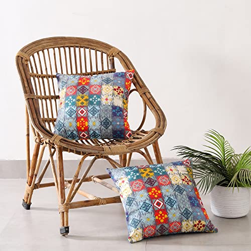 Image of Ravaiyaa - Attitude is everything Pure Velvet Square Cushion Cover Stylish & Comfortable Pillow Cushion Cover for Bedroom, Living Room & Home Decor 2 PC Set (16 inchx16 inch Inches)