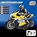 InKach Remote Control Motorcycles,2023 NEW RC Motorcycle Remote Control Stunt Drift Bike Racing Vehicle, High Speed Cyc-lone Motorbike and Riding Figure Chrismas Gifts for Boys Girls Kids (Yellow)
