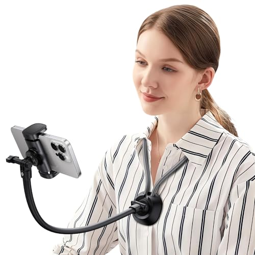 Support de téléphone tour de cou réglable pour POV Vlog et streaming vidéo