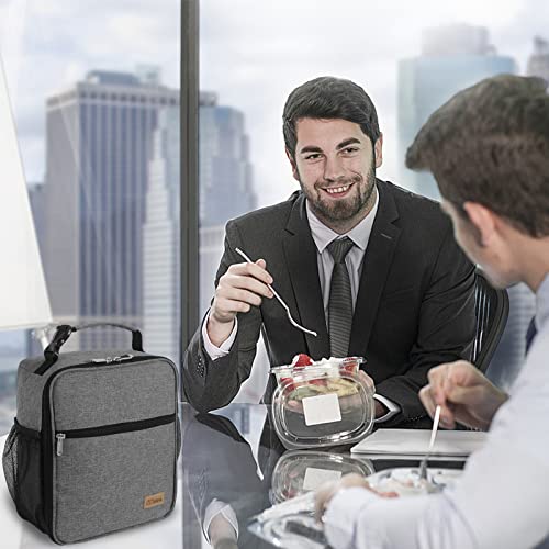 Ccidea Lunch Box For Men Women Adults, Portable Insulated Lunch Bag For Office Work Picnic, Reusable Small Bento Lunch Box (Gray) #TOP5