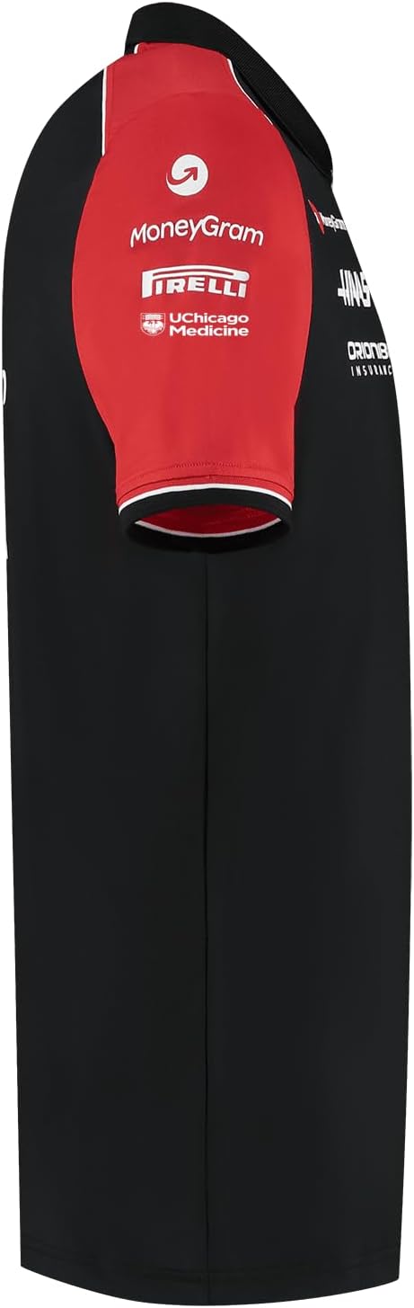 Tricorp Haas Racing F1 2025 Men's Team Fitted Polo Shirt - Image 5