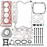 MOTOALL Engine Cylinder Head Gasket Bolts Repair Set Fit for Audi A4 A3, for VW Golf 1.8T 2.0T