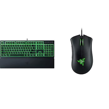 Razer Ornata V3 X  Black & Death Adder Keyboard + Wired Gaming Mouse Black