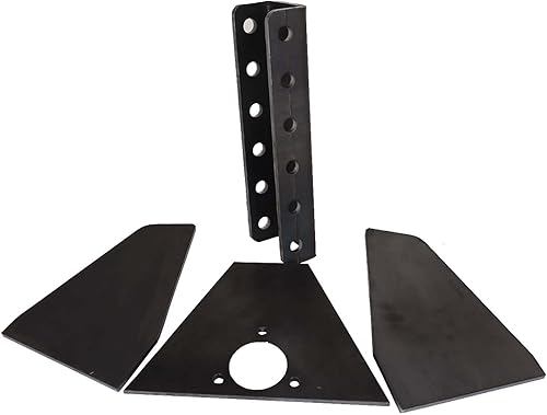 Shocker Hitch Adaptador de lengüeta de soldadura de canal vertical para marcos A de remolque, hasta 20,000 libras GTW, solo componentes, 2 lados,