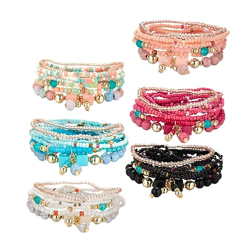 Lot de bracelets à perles tendance : le cadeau parfait pour femme et adolescente