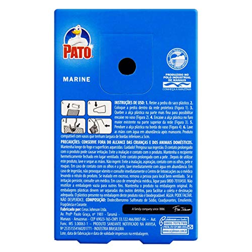 Pato Desodorizador Sanitário Pedra Marine 25g