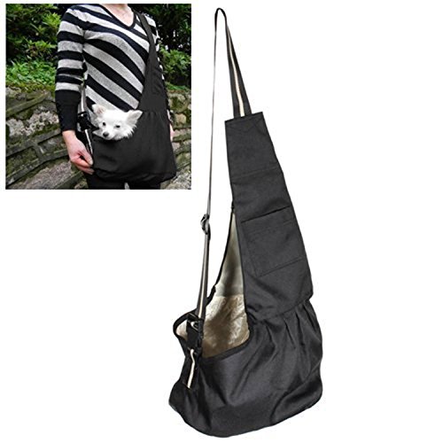 Mojun UNKNOWN Pet Dog Puppy Cat Carrier Bag Oxford Cloth Sling Dog Doggy Cat Carrier Single Shoulder Bag-Small,Black thumb #1