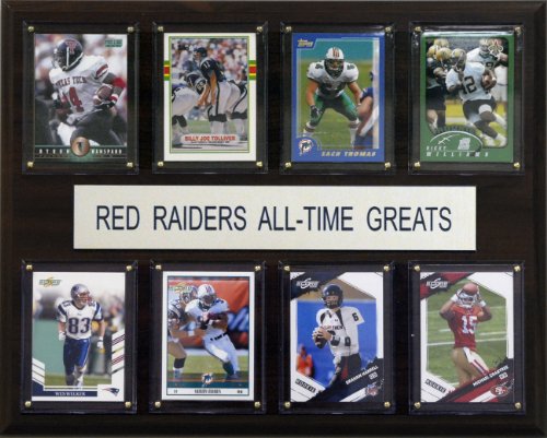 NCAA Football Texas Tech Red Raiders All-Time Greats Plaque