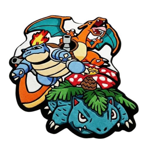 Crown Home Oversized Multi-Creature Cartoon Shaped Floor Rug Soft Plush Area Rug for Rooms and Living Room 60x54cm