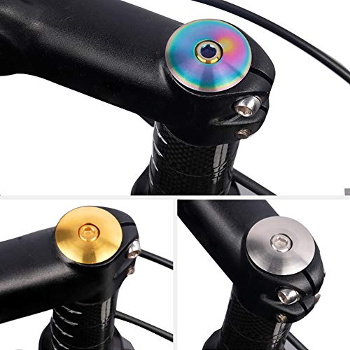better18 Bicycle Stem Cap Titanium with Screw M6x30 Headset Cover Dustproof Protective Bike Parts Bolt Professional Repair Cycling Accessories - Thumbnail 6