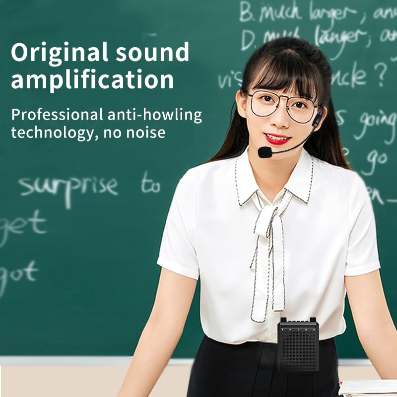 Image of Juarez JRZPA82 Voice Amplifier PA System with Bluetooth 6.0, 10W Speaker, 10 Hours Battery, Wired Mic with Echo & Recording, TF /USB Playback for Teaching, Yoga & Guided Tours, Colleges