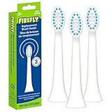 Firefly Sonic Replacement Brush Heads, Compatible with Play Action Sonic and Sonic Toothbrushes, for Ages 3+, Pack of 3, Small