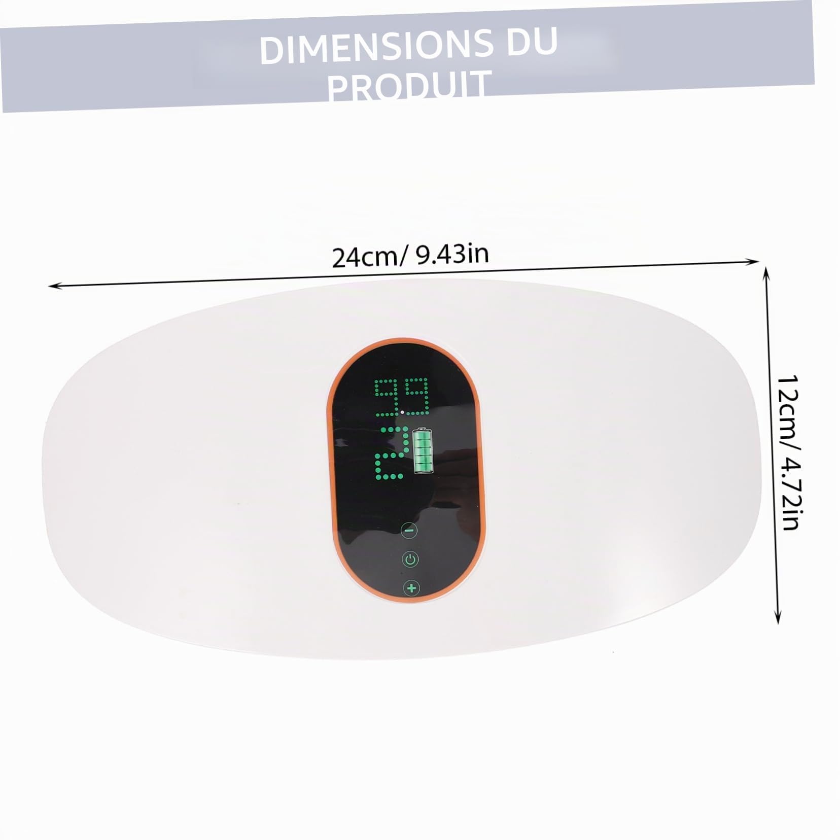 Lurrose Ceinture Amincissante Vibrante Appareil De Massage Pour Abdominaux Ceinture De Massage Du Ventre Ceinture Vibrante Équipement De Gym Taille Abdos Machine à Secouer Blanche Aptitude