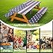 Fitted Picnic Table Cover with Bench Covers Waterproof Elastic Edges Rectangle Patio Tablecloth Outdoor Camping Essentials Stuff Rv Accessories Summer Trip Travel Supplies Party Camper Gifts, 6 ft