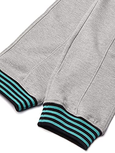 Umbro Boy's Youth (8-18) Double Knit Pants, Medium Grey Heather/Mint3