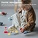 Toddmomy 14pcs Traffic Construction Signs for Kids, Miniature Traffic Cones Street Warning Toy for Children Construction Safety Education Plaything