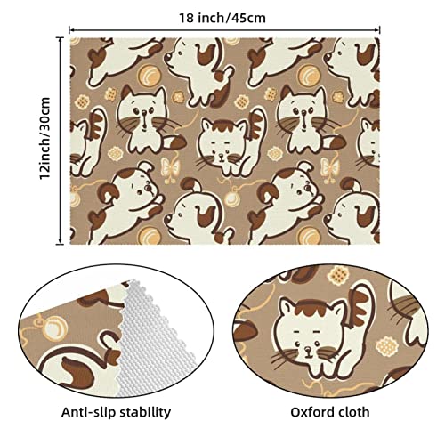 Set de table chiots pour repas de famille joyeux et sans tache - 5
