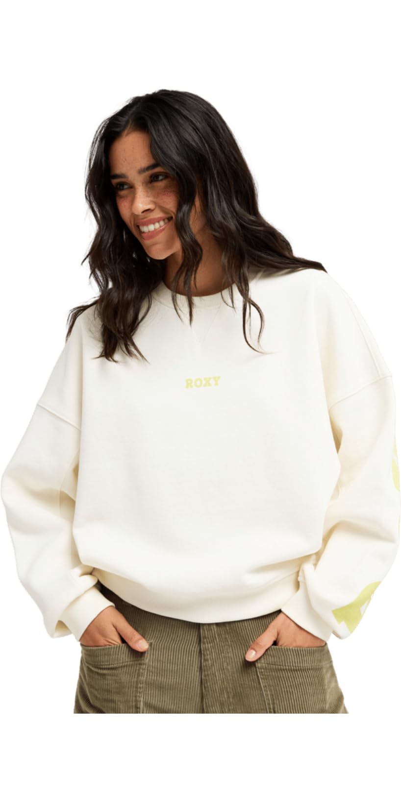 Roxy Felpa da donna Frostbeam 2026 - Coconut Milk
