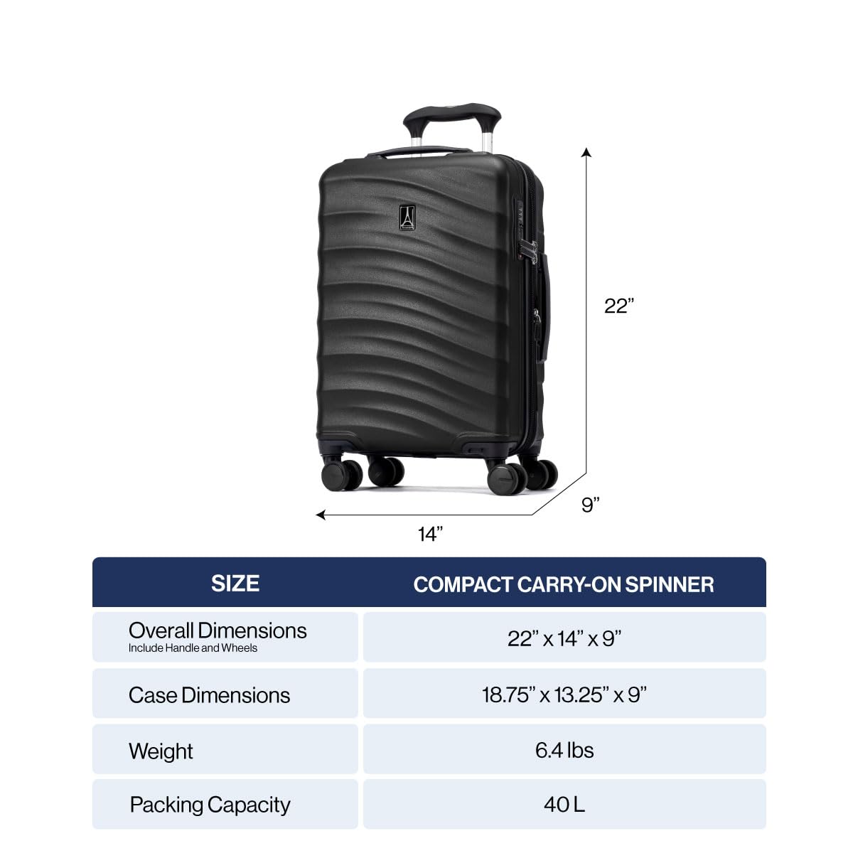 Amazon.com.br: Travelpro: Black Luggage