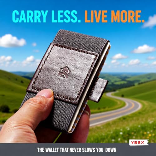 Image of Minimalist Slim Wallet Credit Card Holders - Elastic Small Front Pocket Wallet For Men Women