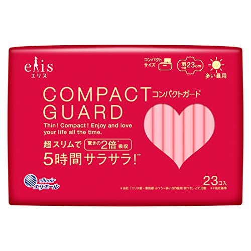 エリス コンパクトガード 羽つき (多い昼用) 23枚