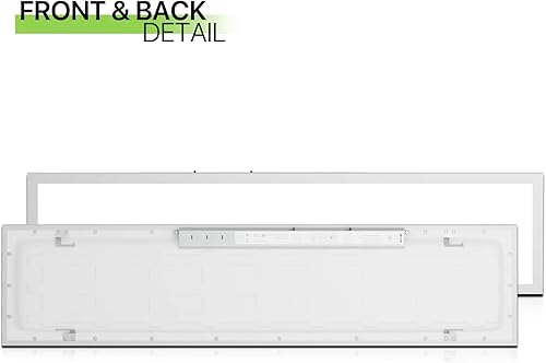 Miniatura 9 de Magshion Luz LED empotrada de 1 x 4, 3000K 4000K 5000K CCT y lámpara de techo seleccionable de 3 pies, lámpara de techo moderna para sala de estar,
