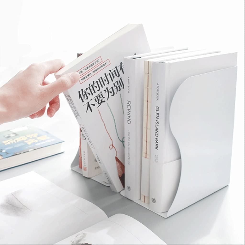 Hwtcjx Boekuiteinden, metalen boekensteunen, boekensteunen voor planken