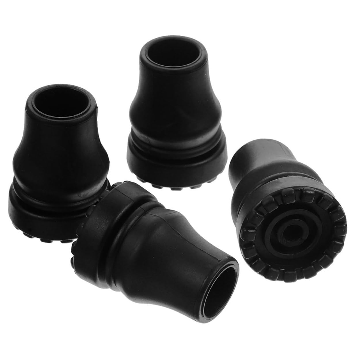 Kisangel Almohadillas Antideslizantes para Las Muletas. Cuatro Automático Cubierta De Pie para Bastón Accesorios Bastón Antideslizante Extremos del Bastón Puntas De Caña