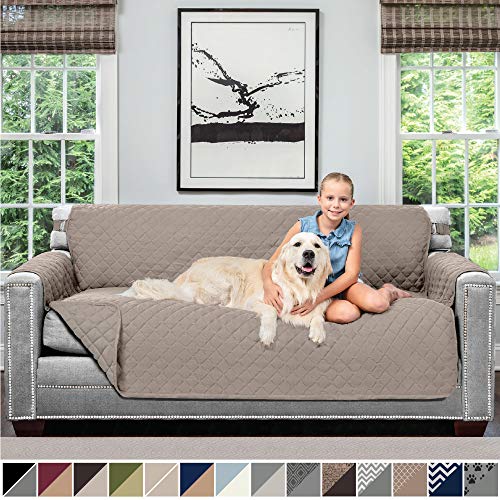 Sofa Shield Original Patent Pending Reversible Large Sofa Protector for Seat Width up