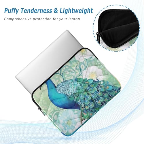 Funda para portátil 13-14 pulgadas impermeable con diseño pavo real miniatura 5