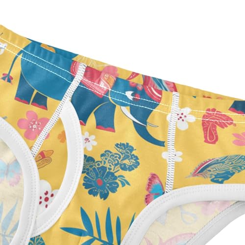 KLL Elephant Butterfly Toddler Boy Pure Cotton Nighttime Underwear Cute Children Panties4