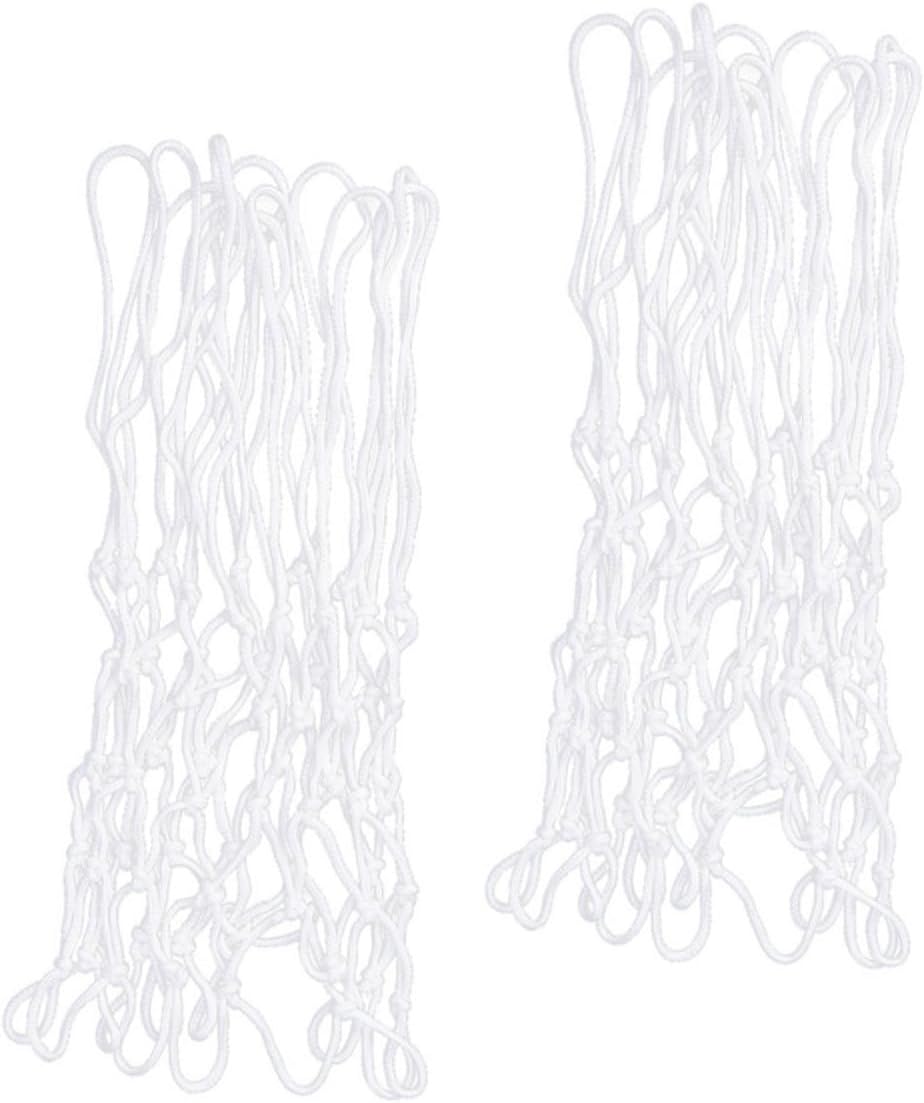 Toyvian 2pcs Professional Basketball Competition Net Chinlon Thickened Wear-Resistant Basketball Nets
