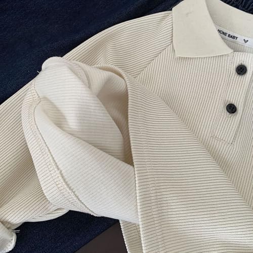 Basic Sweatshirts for Boys Girls Fashion Button Down Lapel Long Shirts Casual Loose Fit Outdoor Sports Outfits4