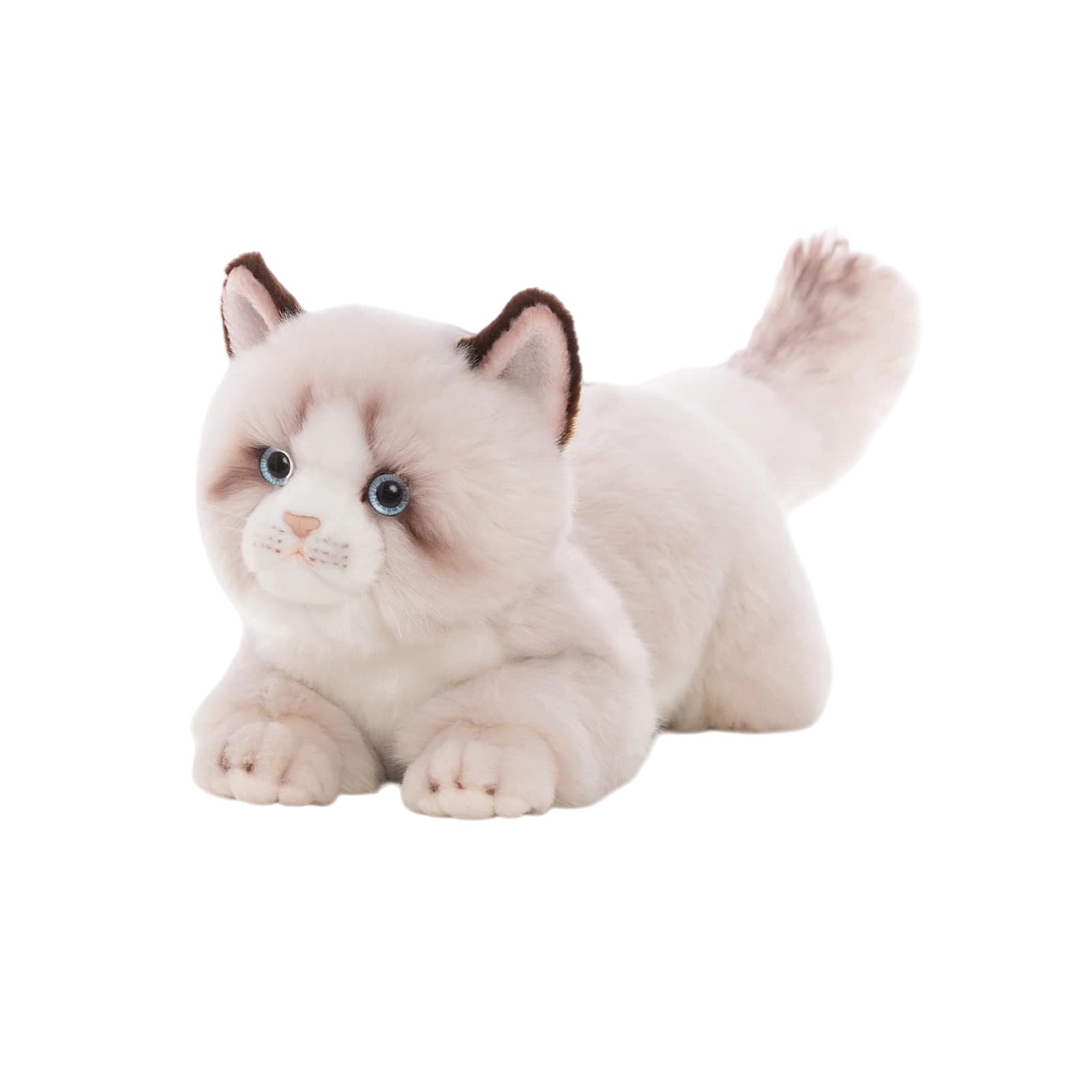 CU-MATE 20 Inch- Gray Ragdoll Cat Plush Stuffed Animal Toys -Realistic Ann Baker Cat Handmade Plush Toy Present Gift