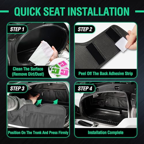 Organizador para tapa de maletero lateral con 3 bolsillos de malla de gran capacidad y 2 bolsas de almacenamiento desmontables, compatible con Can-Am Spyder F3-L/F3-T (2016-2025) miniatura 6