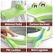 Potty Training Seat, Upgrade 2 in 1 Potty Training Toilet for Toddler, Toddler Toilet Seat for Boys Girls with Support Bar, Anti-Slip Pad and Step Stool (Green)