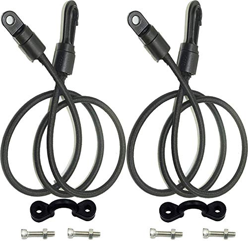 2/PK Rod Tamer Strap Holder Deck Mount Connector Gunwale Mount Rod Strap Rod Hold Down Strap | Fishing Stretch Rod Tamer Straps Pole Holder Deck Mount Connector for Kayak Boat & Marine Fishing