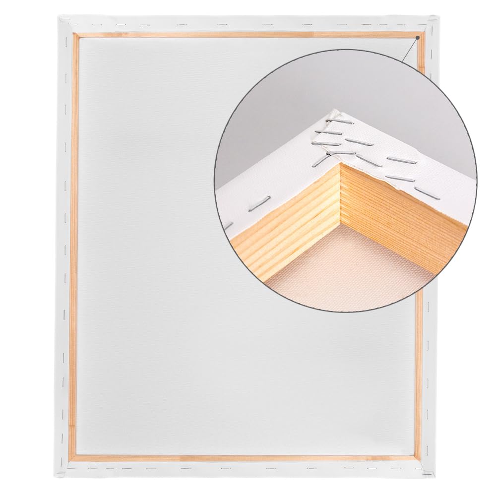 Bildershop-24 Bespannter Keilrahmen Galerie Leinwand (unbedruckt), 100x190cm, 260g/m² (100% PES), 39 mm (Premium)