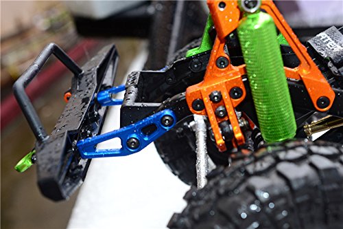 GPM For Vaterra K5 Blazer Ascender Upgrade Parts Aluminum Front Bumper Mount - 2 Pcs Set Black