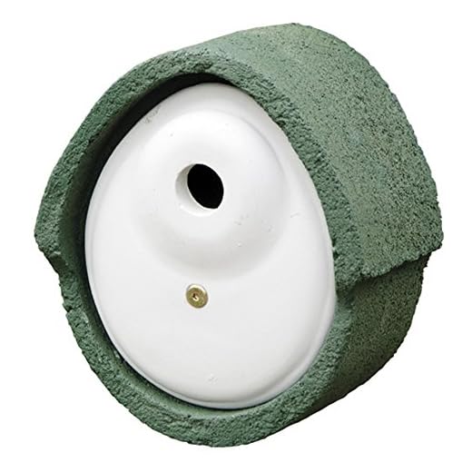 Erdtmanns 9060119 Nichoir Ovale en Bois Vert 32 mm