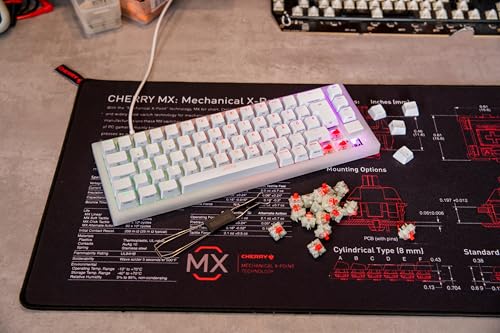 MX RGB RED Switch Kit, 23 interruttori meccanici per tastiera, Per tastiere per fai da te, hot-swap o da gioco, Interruttore lineare senza clic, Agile e diretto - Tastiera gaming - Immagine 6