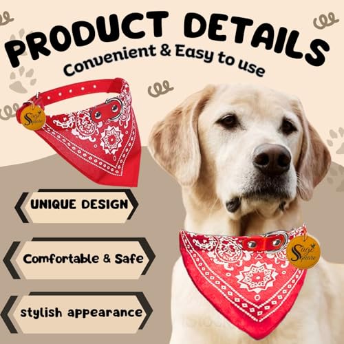 Image of Sage Square Stylish Dog Collar Scarf - Adjustable, Comfortable, Fashionable Accessory for Pets, Soft & Durable Fabric, Dog Breeds, Ideal for Daily Use, Special Occasions (Black)
