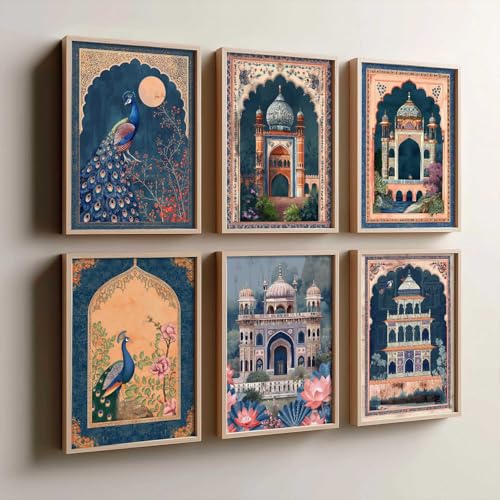 Image of kotart Pichwai Art Paintings with Frame for Home Decoration - Traditional Framed Painting for Living Room Bedroom Office Decor - Painting for Wall Decoration - (10X13 INCH, G)